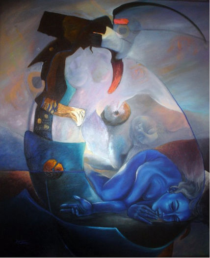 Ojo del azul