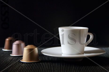 Taza cafe que agita