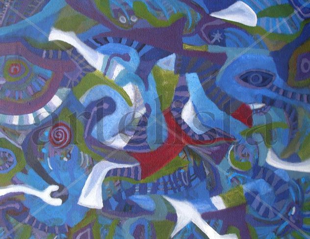composicion azul