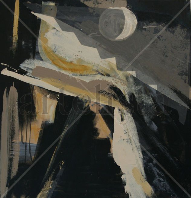 Abstracto- Y llegó la noche II-