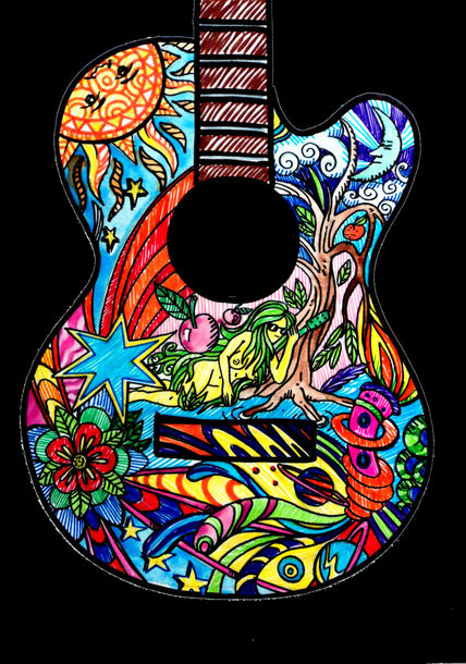 Guitarra color