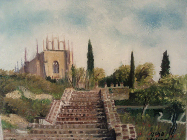 Vista de San Juan de los Reyes, Oil Canvas Landscaping