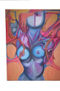 busto en azul