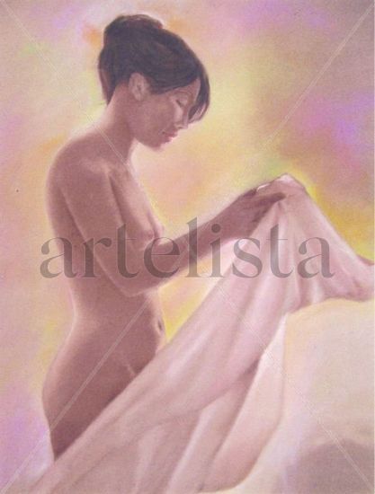 Desnudo Pastel Paper Nude Paintings