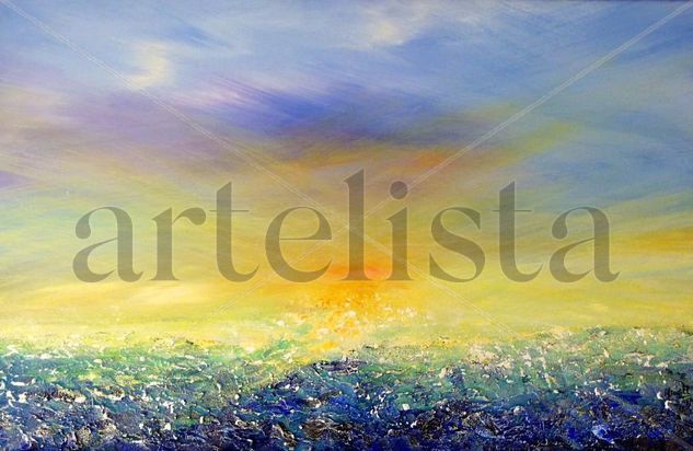 sol de manana Acrylic Canvas Marine Painting