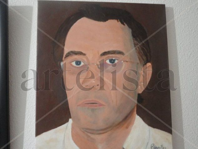 mirando Óleo Lienzo Retrato