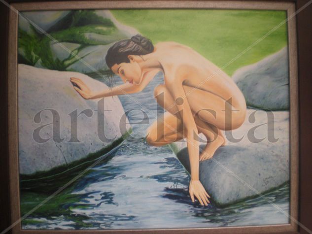 manantial Oil Canvas Figure Painting