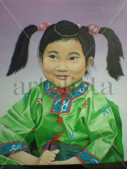 chinita Oil Canvas Figure Painting