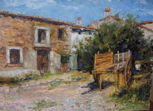 La carreta Oil Canvas Landscaping