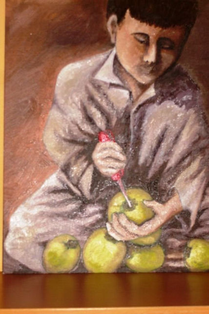 Niño y cocos