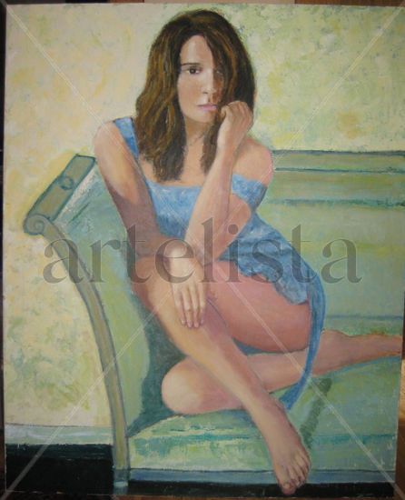 Backstage Oil Canvas Portrait