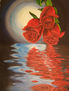 Rosas a la luz de la luna