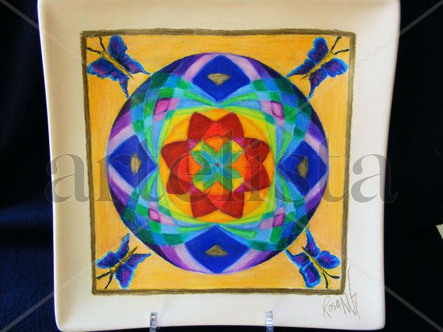 Mandala con mariposas
