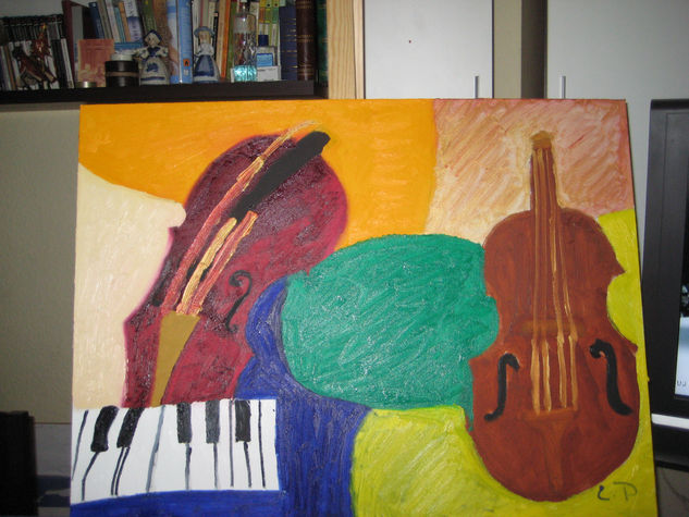 mi musica Oil Canvas Landscaping