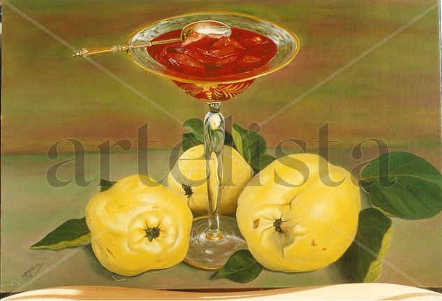 Compota Oil Panel Still Life Paintings