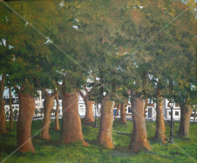 Carballeira de Castro Oil Canvas Landscaping