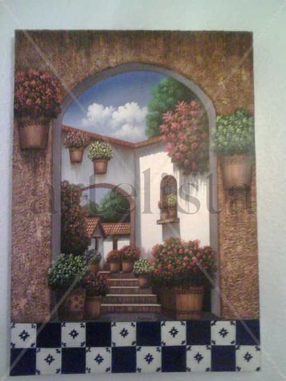 SAN MIGUEL DE ALLENDE Oil Canvas Landscaping