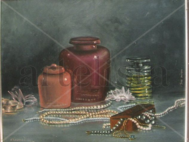 "Dresuar" Oil Panel Still Life Paintings