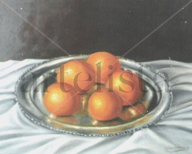 naranjas Oil Panel Still Life Paintings