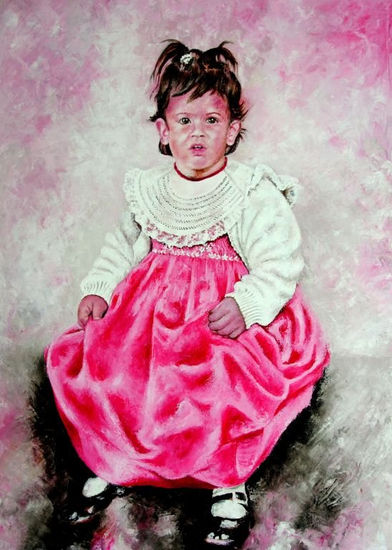 Leticia. Oil Canvas Portrait