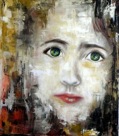 Mirada II Oil Canvas Portrait