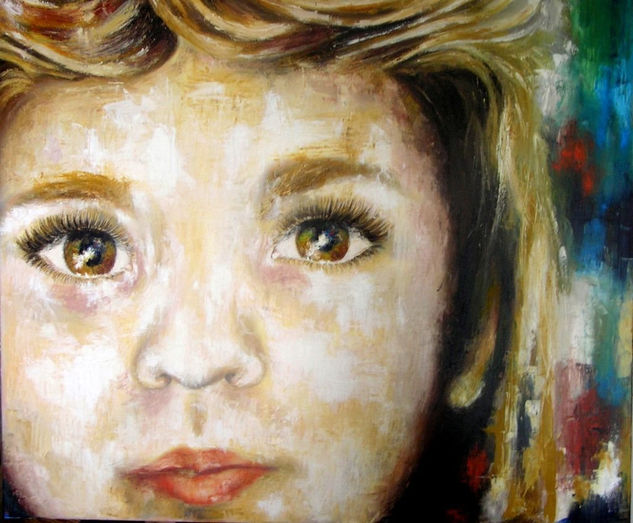 Mirada I Oil Canvas Portrait