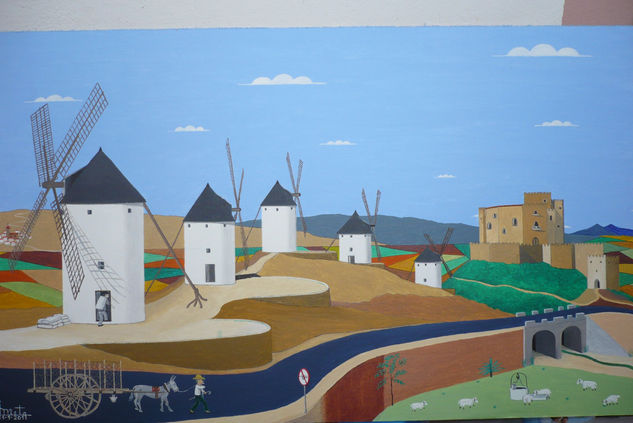 Molinos de Viento (Consuegra) Oil Canvas Landscaping