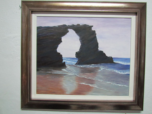 Playa de las Catedrales Oil Canvas Marine Painting