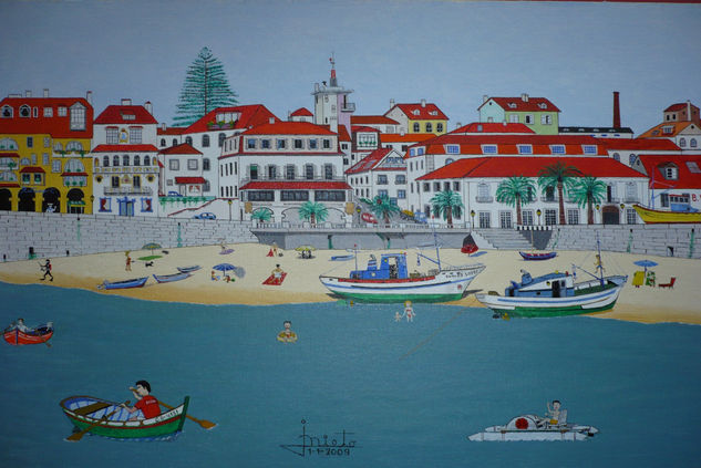 Playa de Cacaes (Portugal) Oil Canvas Landscaping