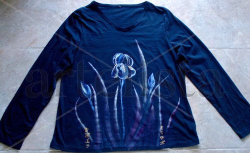 Camiseta pintada a mano Oil Canvas Landscaping