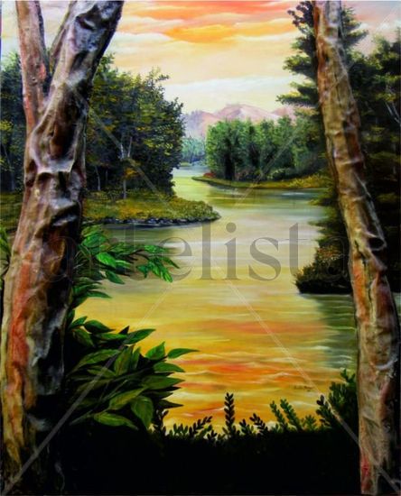 Atardecer Oil Canvas Landscaping