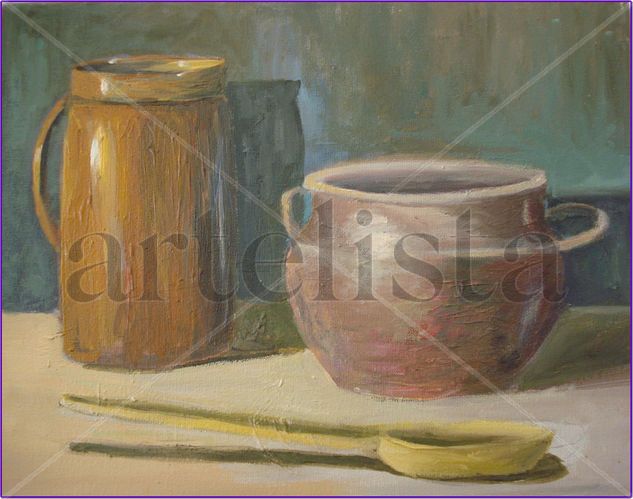 Cuencos Oil Canvas Still Life Paintings