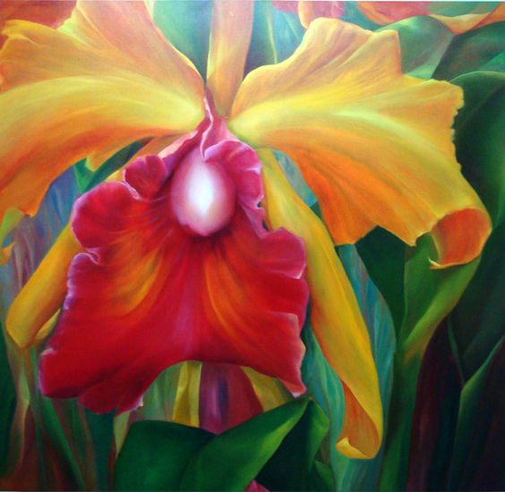 Fascinación Oil Canvas Floral Painting