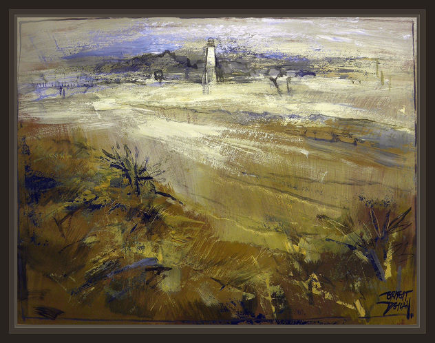 VILANOVA I LA GELTRU-FAR-FARO-PLAYA-PAISAJES-PINTURA-CUADROS-ERNEST DESCALS