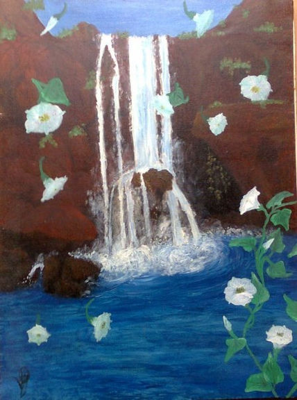 Cascada de flores