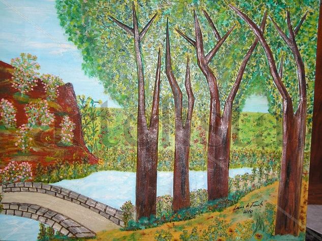 el puente Oil Canvas Landscaping