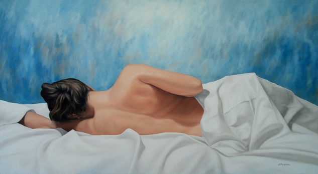 de espaldas VI Oil Canvas Nude Paintings