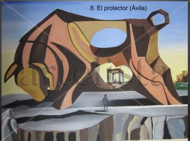 El protector (avila)  1,00 x 0,81 Óleo Lienzo Animales