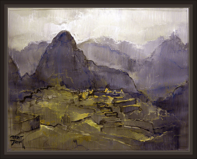 MACHU PICCUH-ANDES-AMERICA-ANUNNAKI-PAISAJES-MAGIA-PINTURAS-ERNEST DESCALS
