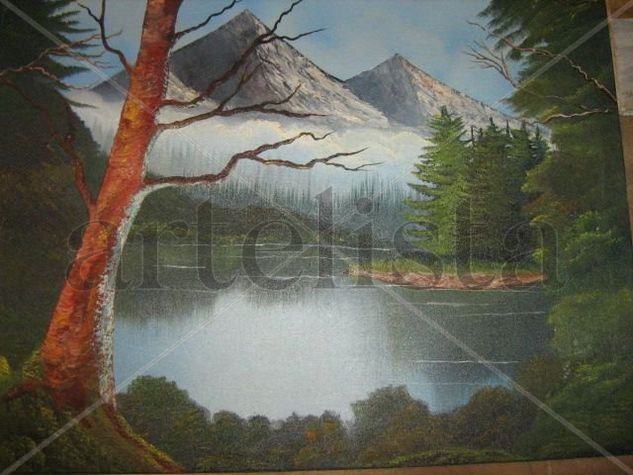 hacia la montaña Oil Canvas Landscaping