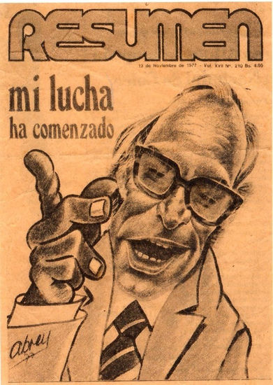 Portada Revista Resumen, Renny Otolina Técnica Mixta