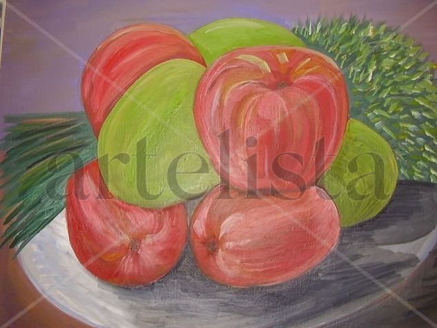 La triste frutera Oil Canvas Still Life Paintings