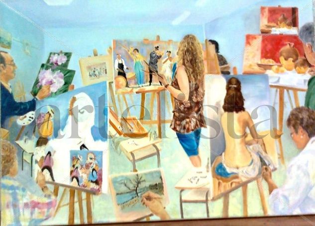 taller de pintura Oil Canvas Figure Painting