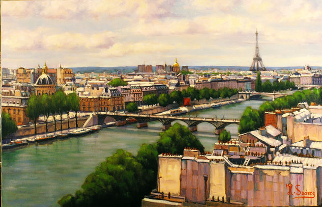 PARIS - PANORAMICA Oil Canvas Landscaping