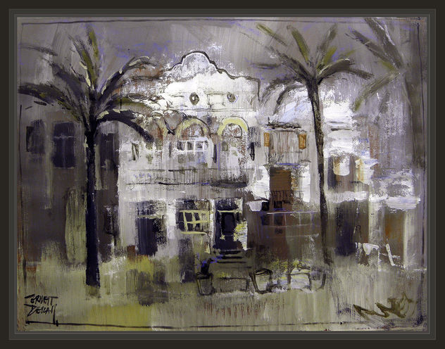 VILANOVA I LA GELTRU-CASA DEL MAR-MODERNISMO-PINTURA-CUADROS-ERNEST DESCALS