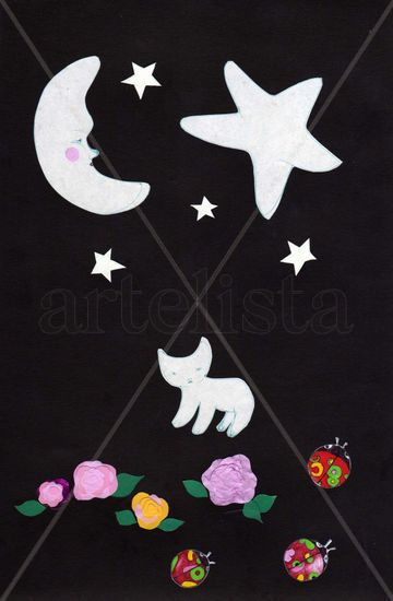 Ride in moonlight Card Animals