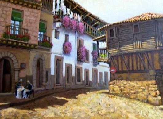 Calle de Madrigal de la Vera (Cáceres) 