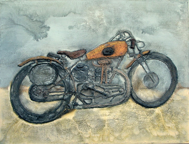 Waiting for my ride Acrylic Canvas Figure Painting