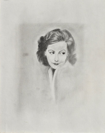 Ava Gardner Pencil (Black) Paper Portrait