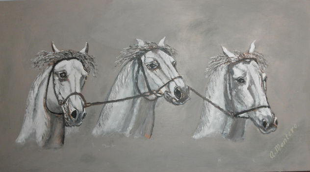 RETRATO DE TRES CABALLOS